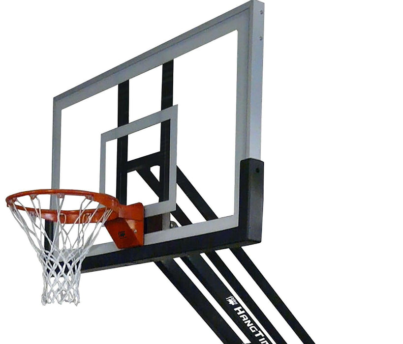 Bison Ultimate Hangtime Clear 6" Adjustable Systems w/ Glass Backboard PR98GHT