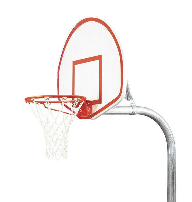 Bison 3 1/2" Tough Duty Finished Aluminum Fan Playground Basketball System PR29